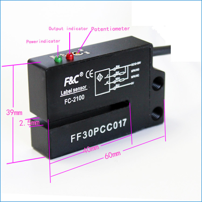 F &amp;amp; C normal etiket etiket sensörü 2mm yuvası etiketleme makinesi kullanımı