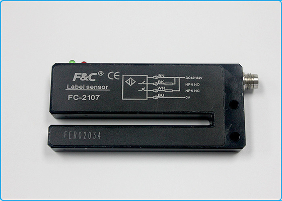 M8 Bağlayıcı Potansmetre Ile 12VDC PNP Tipi Çatal Optik Etiket Sensörü
