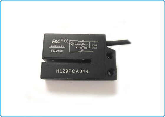 PNP NPN Elektrikli Etiket Sensörü Paket Makinede Etiket Etiket için Kızılötesi Işık Kaynağı