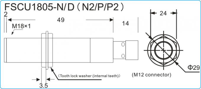 M18 tam metal yakınlık anahtarı 5mm algılama tübüler M12 konnektör sensor.jpg