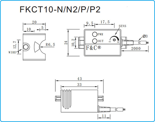 13mm Boru Hattı Su Seviyesi Algılama PNP Kapasitif Anahtarı FKCT10-P 12-24 V DC