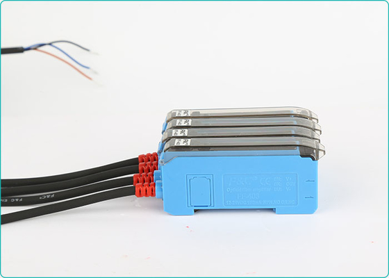 YOK NC Ayarlanabilir Dijital Fiber Optik Sensör 12VDC Akıllı Fiber Amplifikatör Sensörü